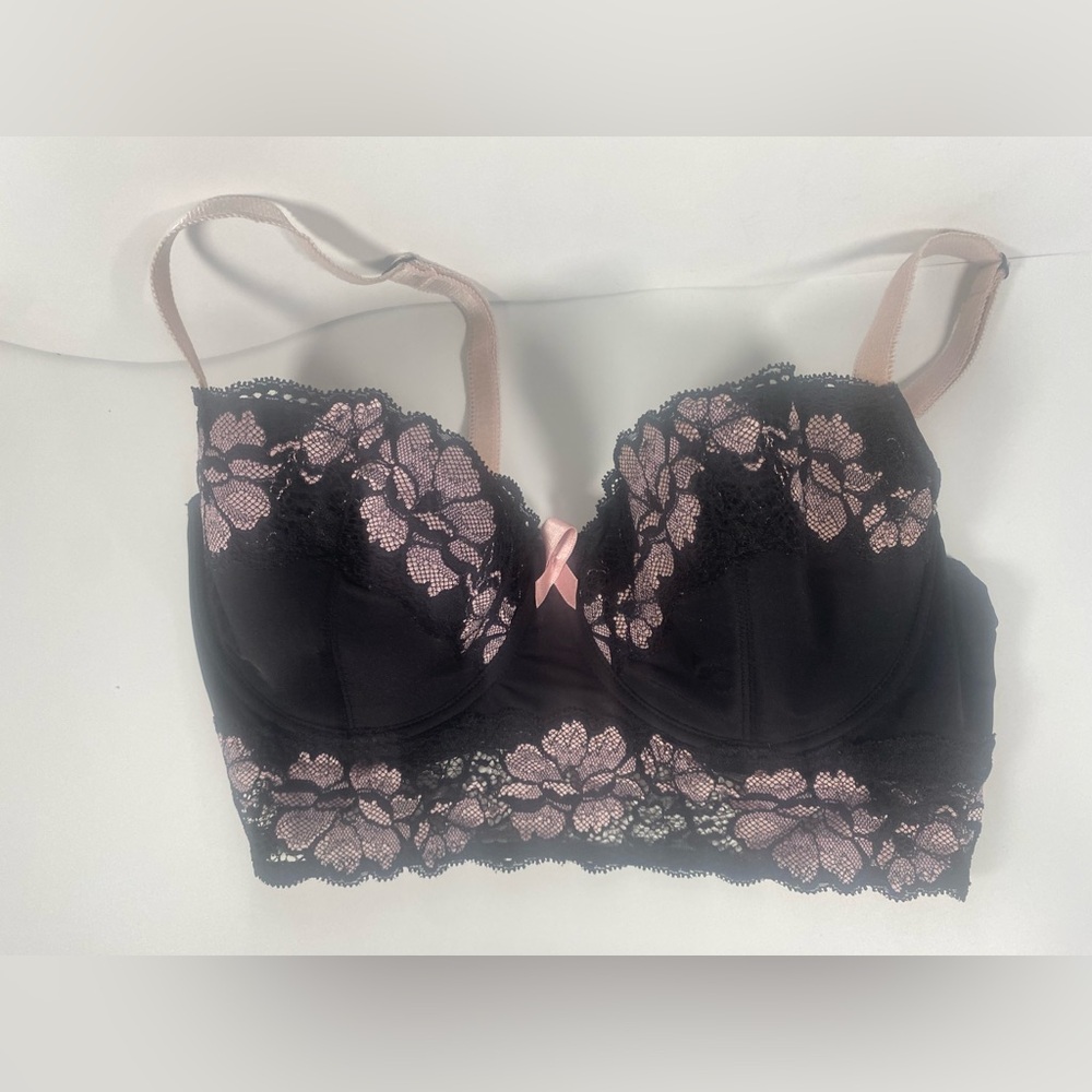 Adore Me Sexy Black/Pink Bra Size 34D